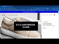 E.T.Q  Amsterdam Full Ecommerce Website Clone Using Html &amp; Tailwind css