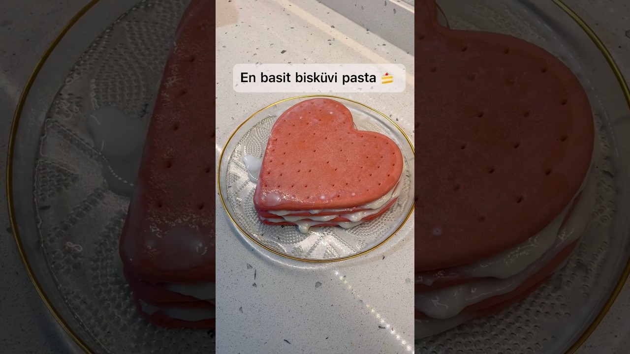 Kalpli bisküvi pasta #keşfet #pratiktarifler #tarif #youtubeshorts #yemektarifleri #pratik