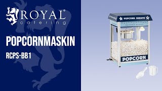 Popcornmaskin Royal Catering RCPS-BB1 | Produktpresentation 10011099