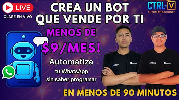 🔴EN VIVO CLASE #1 BOTCAKE: Crea tu BOT de Ventas por WhatsApp por MENOS de $9 al mes🚀