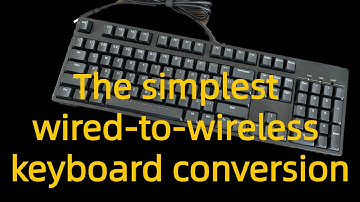 USB keyboard converted to wireless keyboard, plug and play