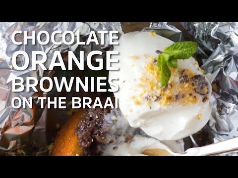 Chocolate Orange Brownies on the Braai