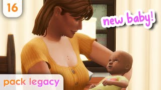 Surprise, a brand new baby 🥹 | Episode 16 | The Sims 4 Pack Legacy Challenge