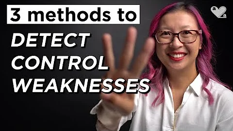 3 methods to identify internal control weaknesses