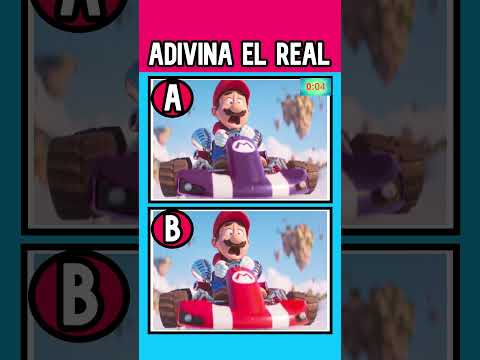 Adivina El Personaje de Super Mario Bros La Película por su Foto Real #shorts
