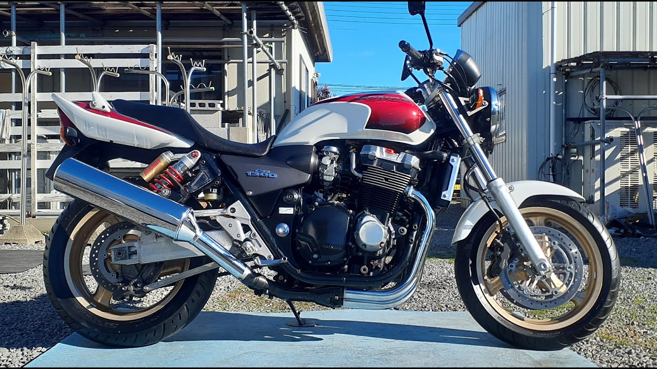 車両 CB1300SF 白赤黒　車両全体動画