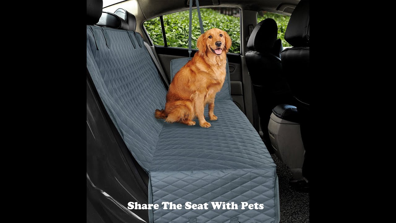 Waterproof Car Pet Dog Protector Rear Back Seat Cover Hammock Black Washable Mat