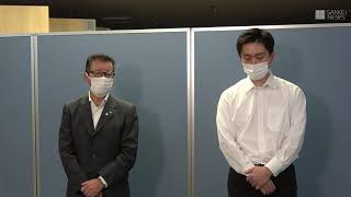 大阪都構想住民説明会後に感想を語る松井市長と吉村知事