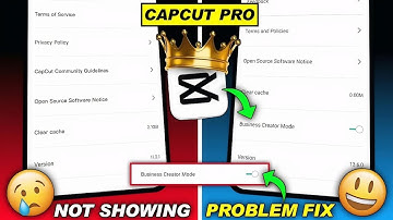 Capcut Business Creator Option Not Showing| How To Enable Business Creator Mode In Capcut| Capcut