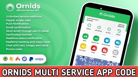Ornids Multi Service App With Customer App, Driver App, Merchant App and Admin Panel || Justdial app