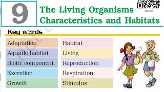 Keywords & Exercises Science Class 6 Chapter-9 (The Living Organisms —Characteristics and Habitats)