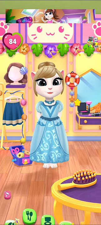 making Cinderella in my talking Angela #Cinderella #princess