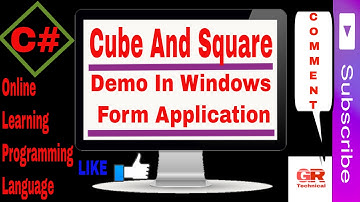 Cube And Square demo in visual studio 2010 in windows form application