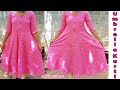 umbrella kurti cutting and stitching in tamil | XL size umbrella top cutting & stitching easy method