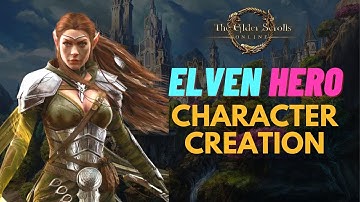 ESO Character Creation | Elven Hero [Female High Elf/Altmer Face and Body Sliders]