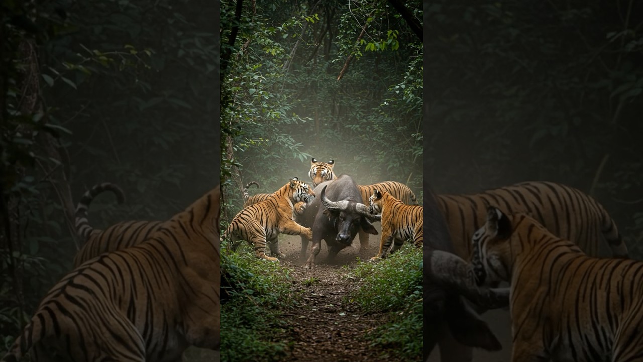 Indochinese Tigers vs Buffalo 