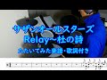 サザンオールスターズ Relay〜杜の詩~たたいてみた楽譜歌詞付き