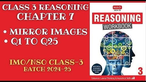Reasoning Workbook Class-3 Chapter-7 Mirror Images (Q1-Q25) for 2024-25