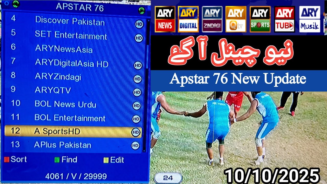 Apstar 76e new Update | Apstar new Channel list | Apstar | Apstar ...