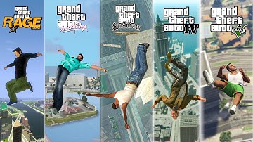 Ragdoll falling from highest point in GTA Games