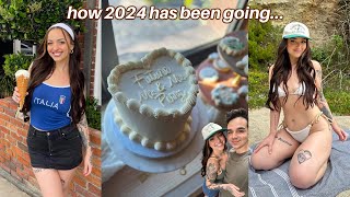 busy week vlog: surprise engagement party + wedding plans, beach day & life updates!!