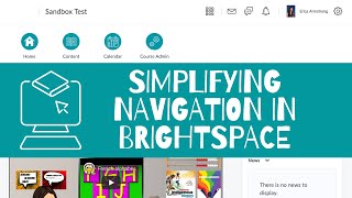 Customizing the Navigation Bar in Brightspace