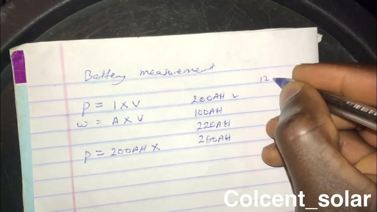 Battery AH to KWH calculation - YouTube