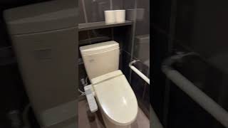 This comfort room in japan has baby chair and folding bed for changing diaper #japan  #lifeinjapan