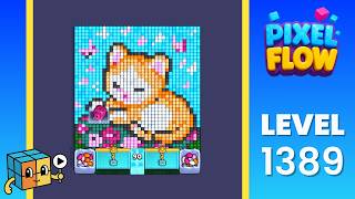 Pixel Flow Level 1389 (Hard) Walkthrough Solution