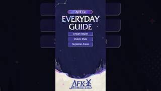 1st April Guide for #afkjourney | #dreamrealm #duratrials #supremearena
