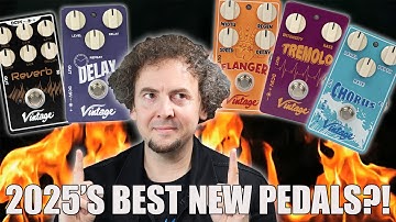 Vintage’s $50 Delay, Reverb, Flanger, Tremolo + Chorus Pedals | Review & Demo