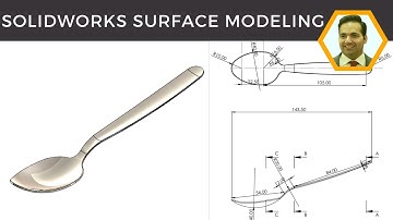 SolidWorks Surface Modelling Tutorial: Creating a Custom Spoon from Scratch