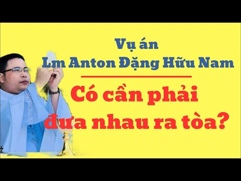 Vụ án Lm Đặng Hữu Nam có cần phải đưa nhau ra toà không?