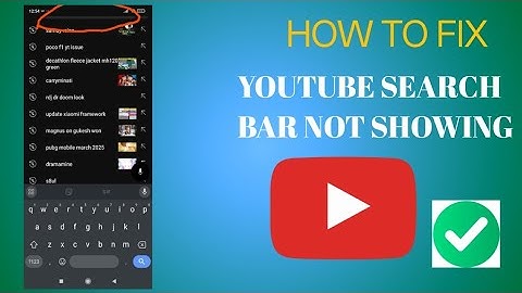 How to Fix YouTube Search Bar Not Showing (2025) | YouTube Search Bar Half Showing