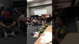 ⁣American University students singing Carnatic music at the University of Tampa, Florida/ Masterclass