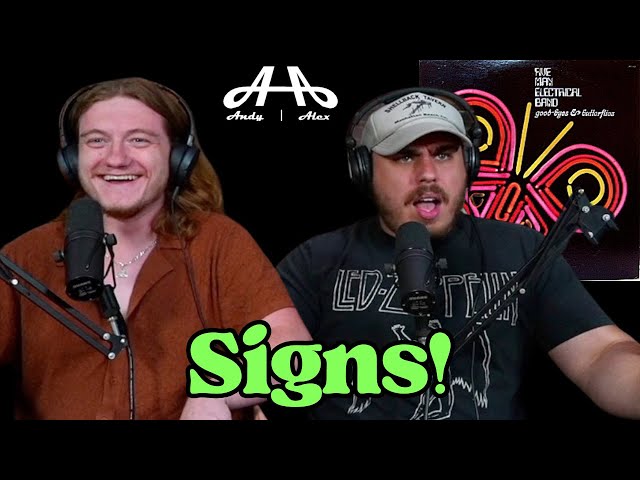 Signs - Five Man Electric Band | Andy u0026 Alex FIRST TIME REACTION! class=