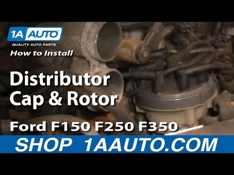 How To Install Replace Distributor Cap and Rotor Ford F150 F250 F350 92-96 1AAuto.com