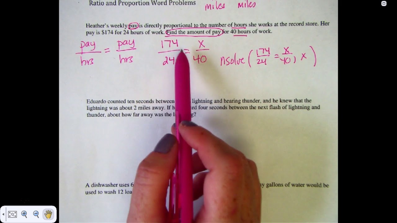 Ratio Proportion Word Problems - YouTube