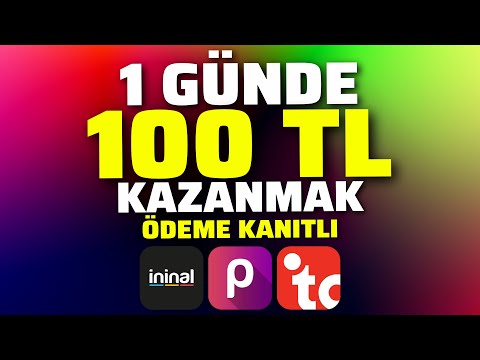 1 GÜNDE 100 TL PARA KAZANMAK 💰 Ödeme Kanıtlı 💰 İnternetten Para Kazanmak 2022