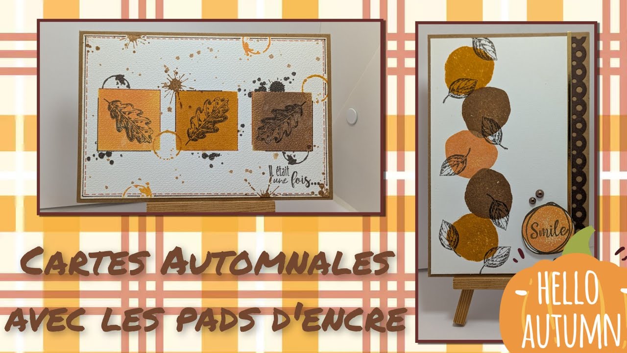 🍂🍁 Tuto - On utilise nos pads d'encre... 🍂🍁