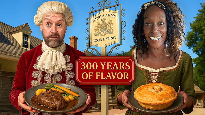 We ATE a 300 Year Old Colonial Meal in America's Most HISTORIC Tavern!