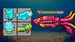 Defeated This Giant Sea Creature Easily | Block Fish Merge Battle Gameplay  screenshot 2