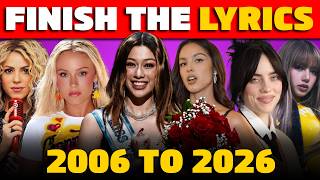 Complete the Lyrics Challenge: 2006 to 2026 🎶 screenshot 2