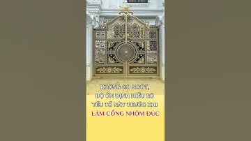 2 Yếu Tố Quạn Trọng Của Nhôm Đúc Không Co Ngót Độ Ổn Định #cổngnhômđúc #congnhomduc #thinhhanh