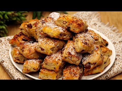 كعكات الجوز والزبيب وصفة بسيطة ولذيذة