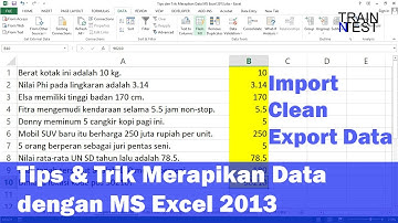 Tutorial Merapikan Data Microsoft Excel 2013 untuk Aplikasi Perkantoran #msexcel #excel