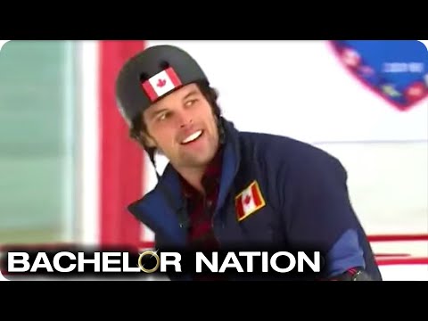 Kevin Wendt Shows Off On The Ice! | Bachelor Winter Games