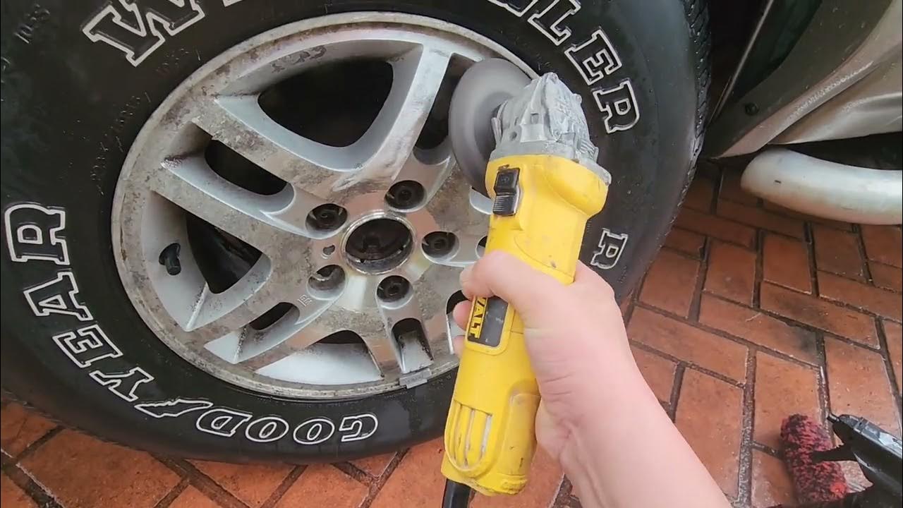 Clean Up Pitted Aluminum Wheels with Peeling Clear Coat Quick 15