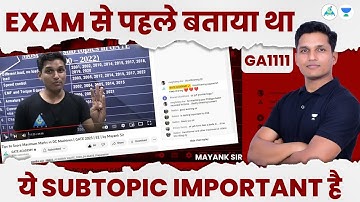 GATE 2023 || I told you before the exam that this subtopic is important || Mayank Sir #gate2023 #...