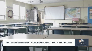 State superintendent concerned about math test scores